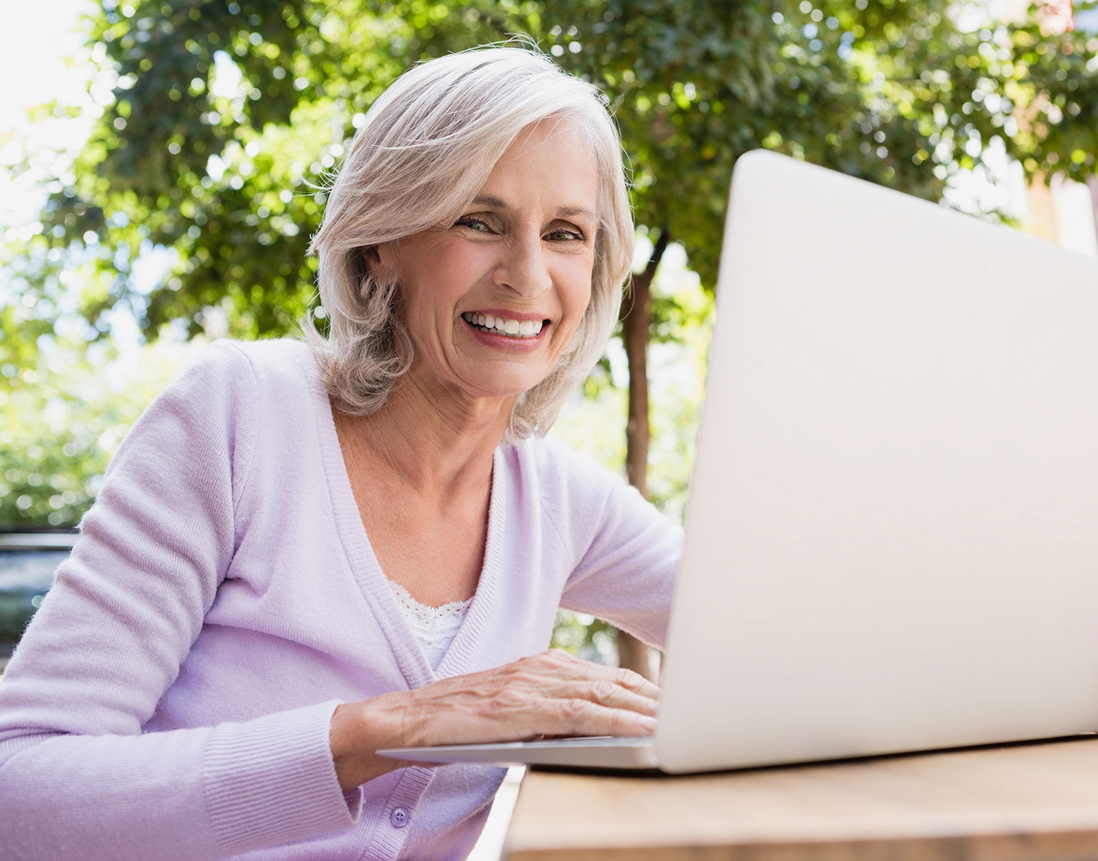 Woman on computer