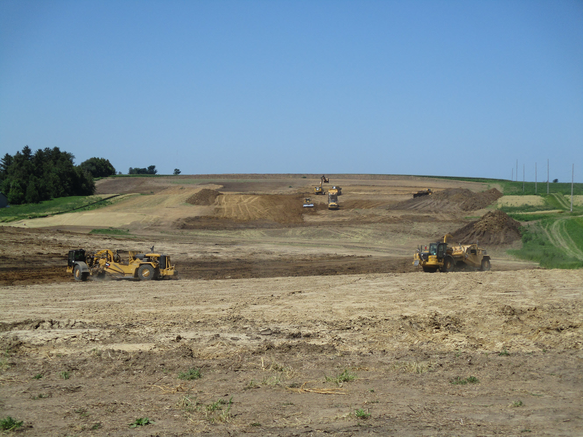 Ground work at the Cassville Solar Project.