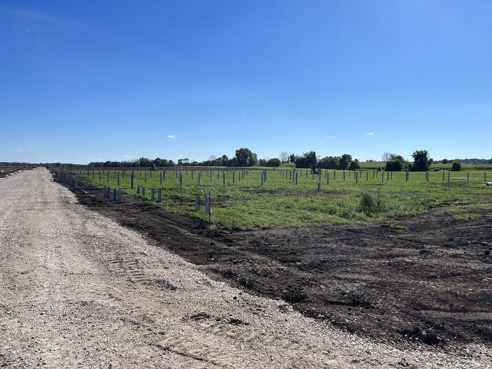 Crews have begun construction at the Onion River Solar Project. 