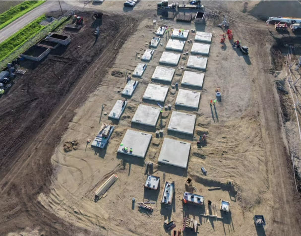  Concrete pads complete for Phase 1 BESS.
