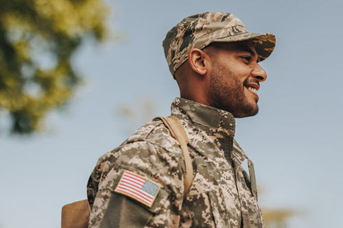 military soldier in uniform