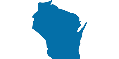 blue Wisconsin silhouette
