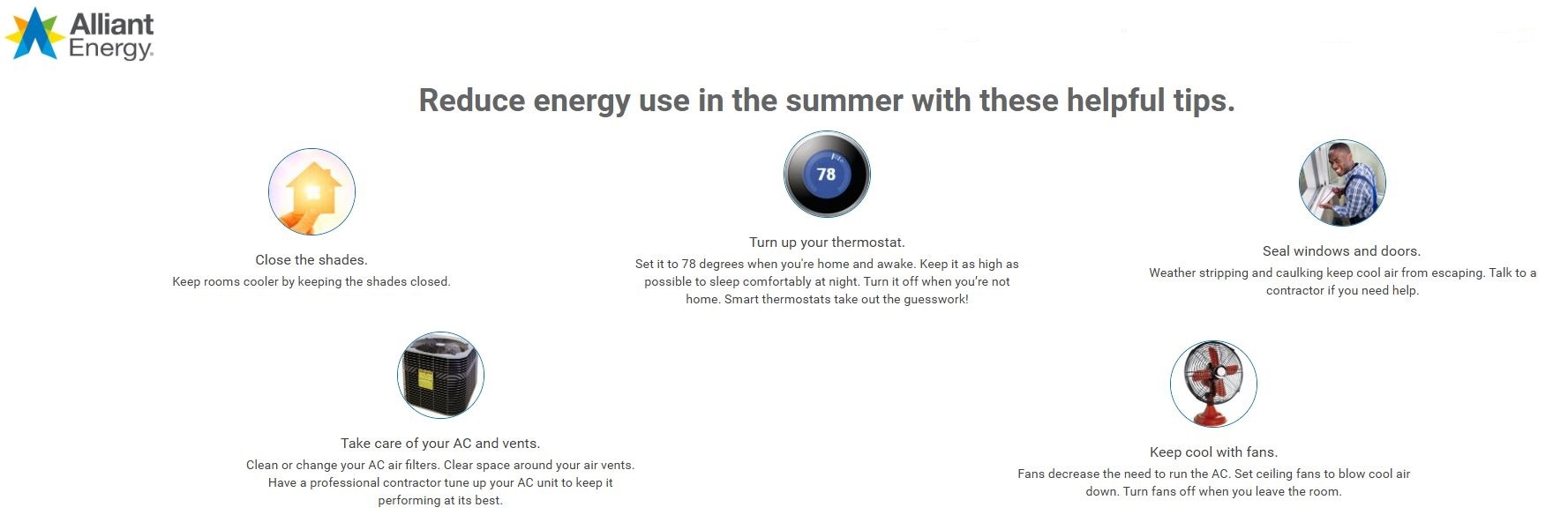 5HelpfulTips - Alliant Energy