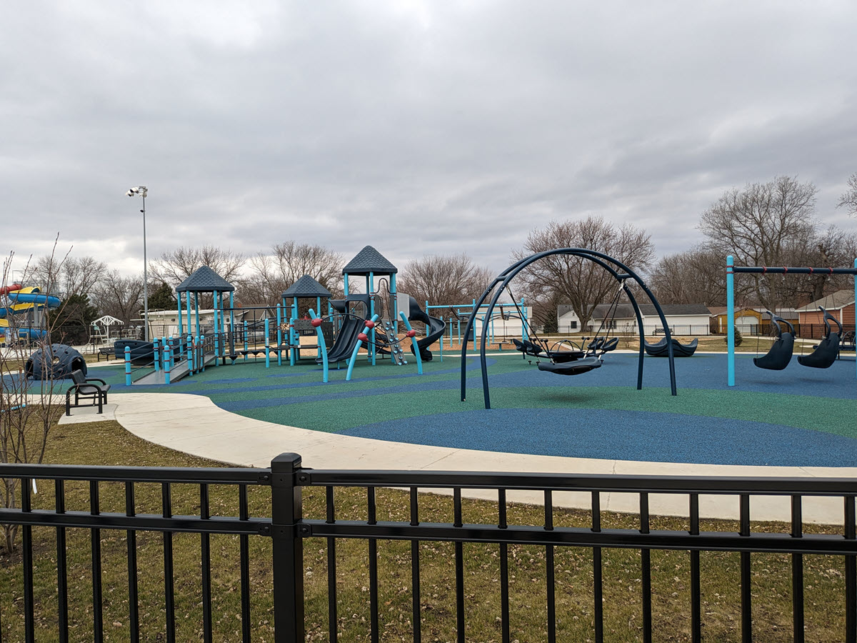 a playground in Clear Lake, Iowa
