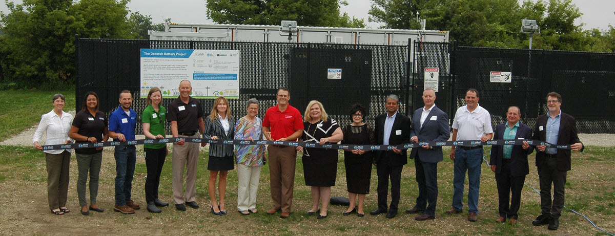 Decorah Battery ribbon cutting event