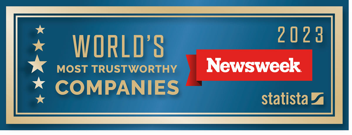 Newsweek's World's Most Trustworthy Companies Logo