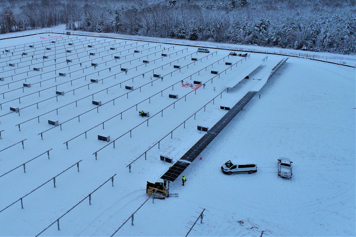 Wautoma Solar solar panels going in