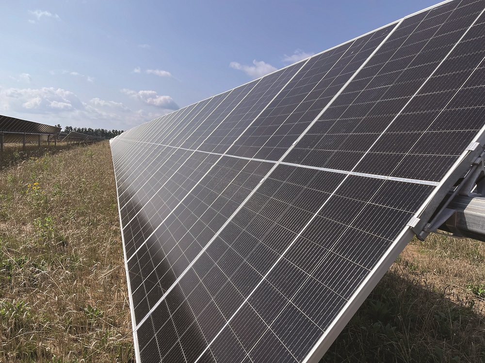 Solar panels at Wautoma Solar Project