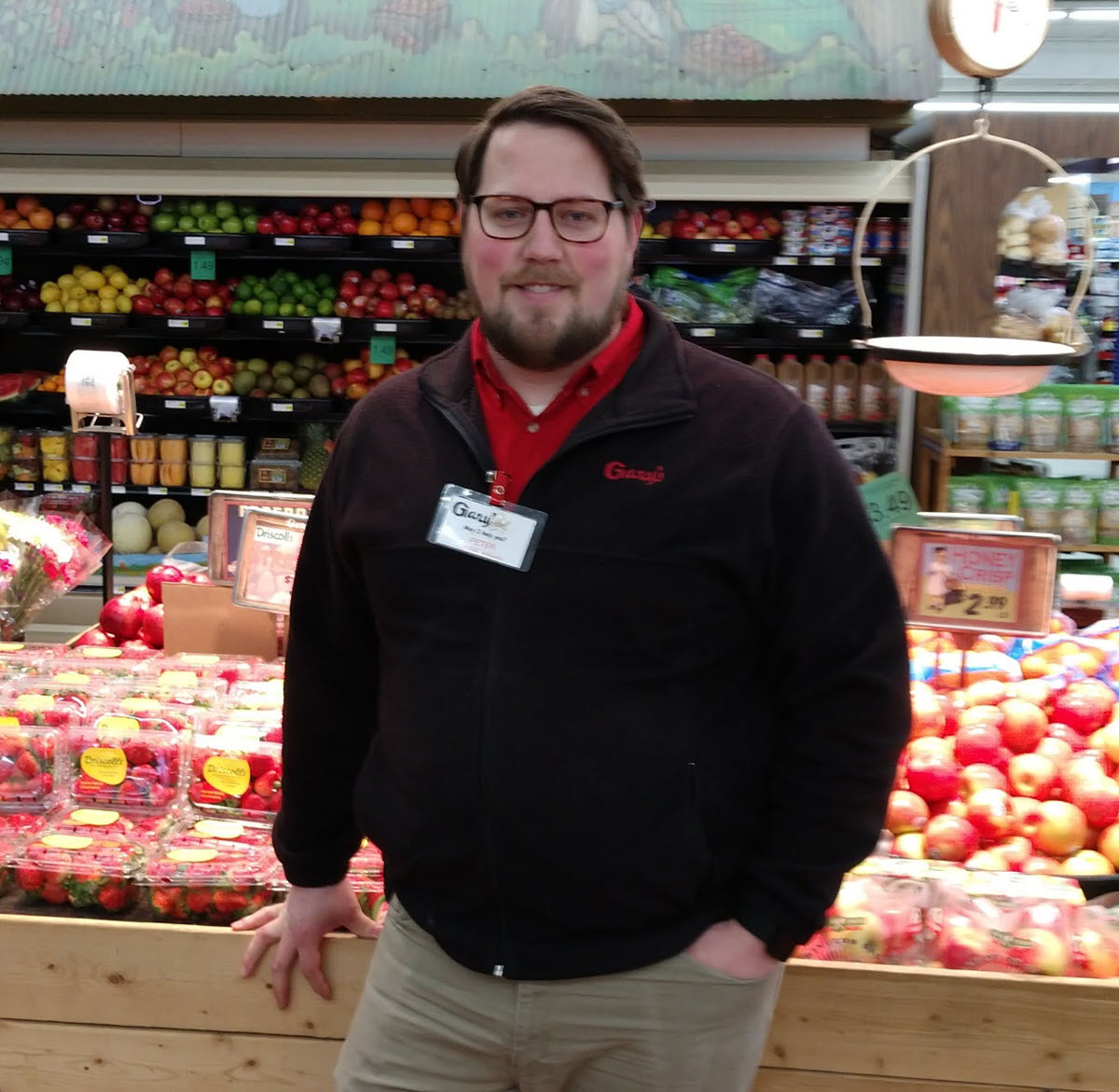 Man in grocery store