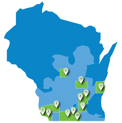 Wisconsin solar project map