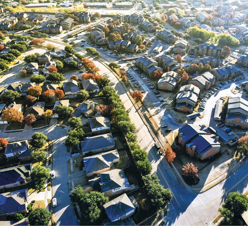 neighborhood from the sky