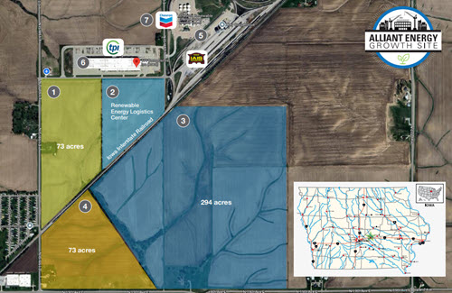 Iowa Falls/Hardin County Industrial Rail Site map