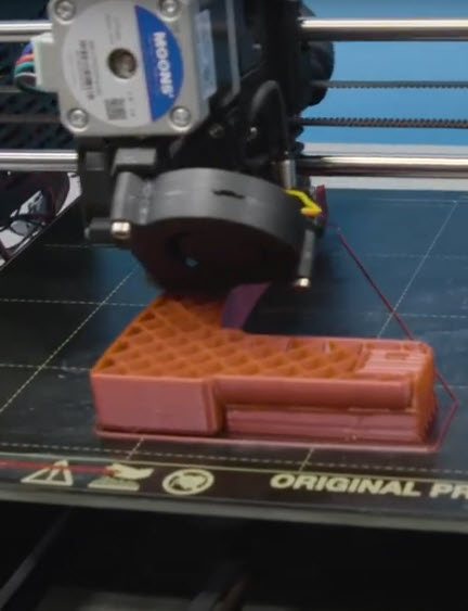 3D printer creating an object