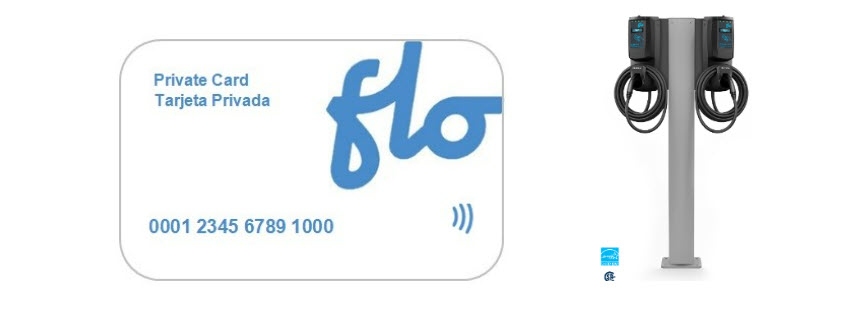 card and a charging station