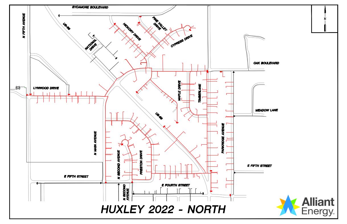Huxley 2022-North Map