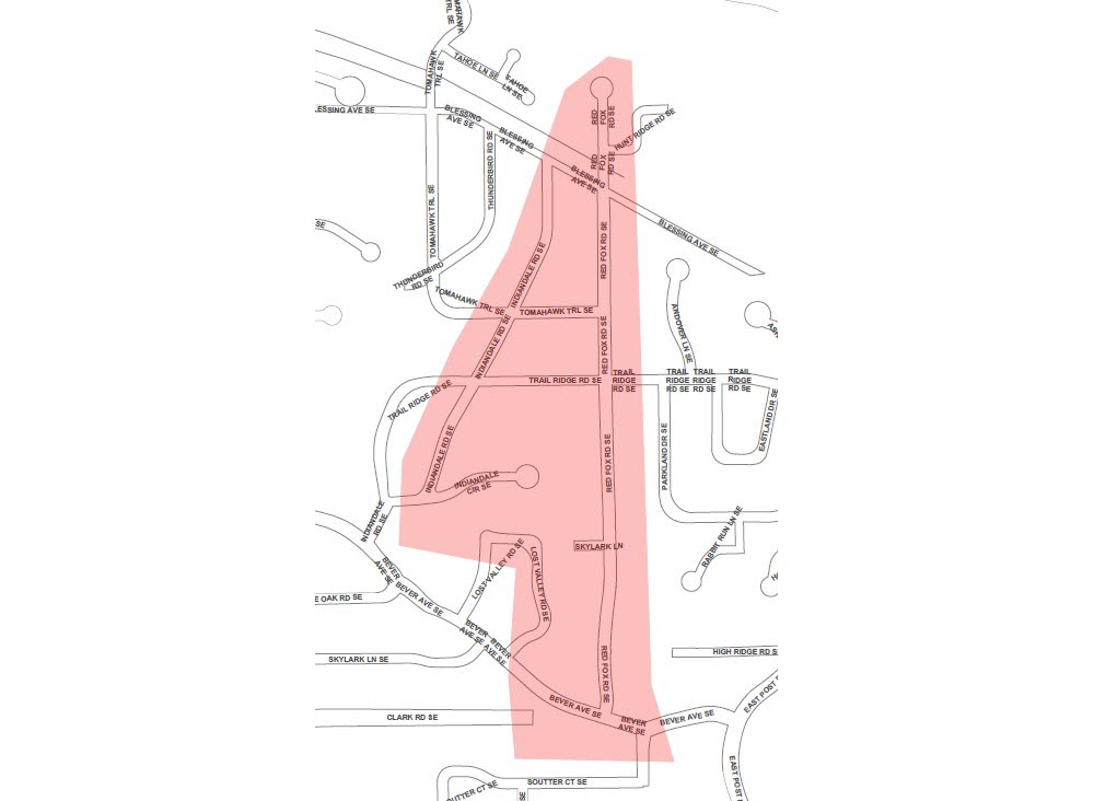 Red Fox Road Area Map