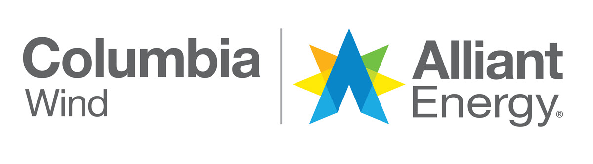 Columbia Wind logo before and after