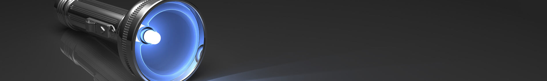 flashlight in the dark