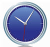 blue clock