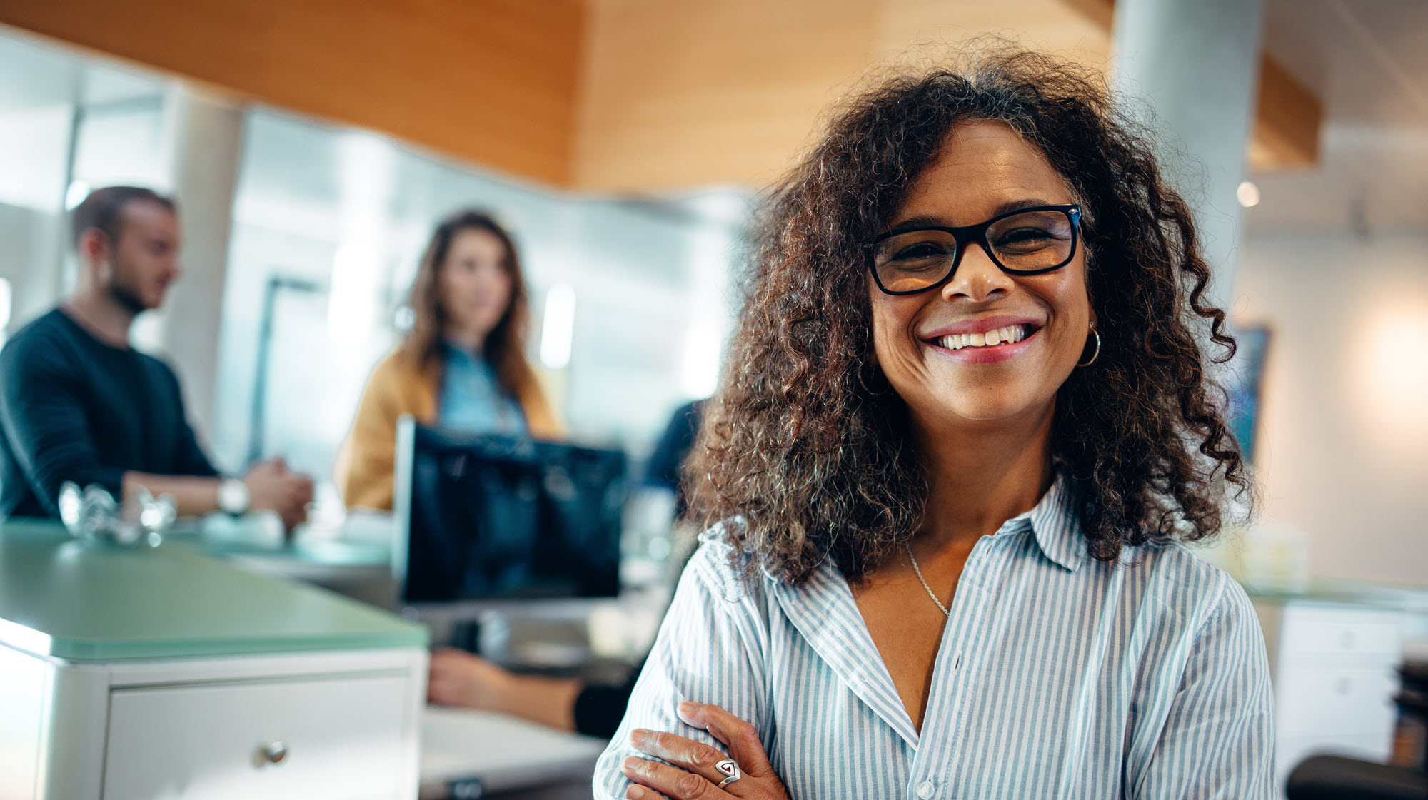 smiling business woman