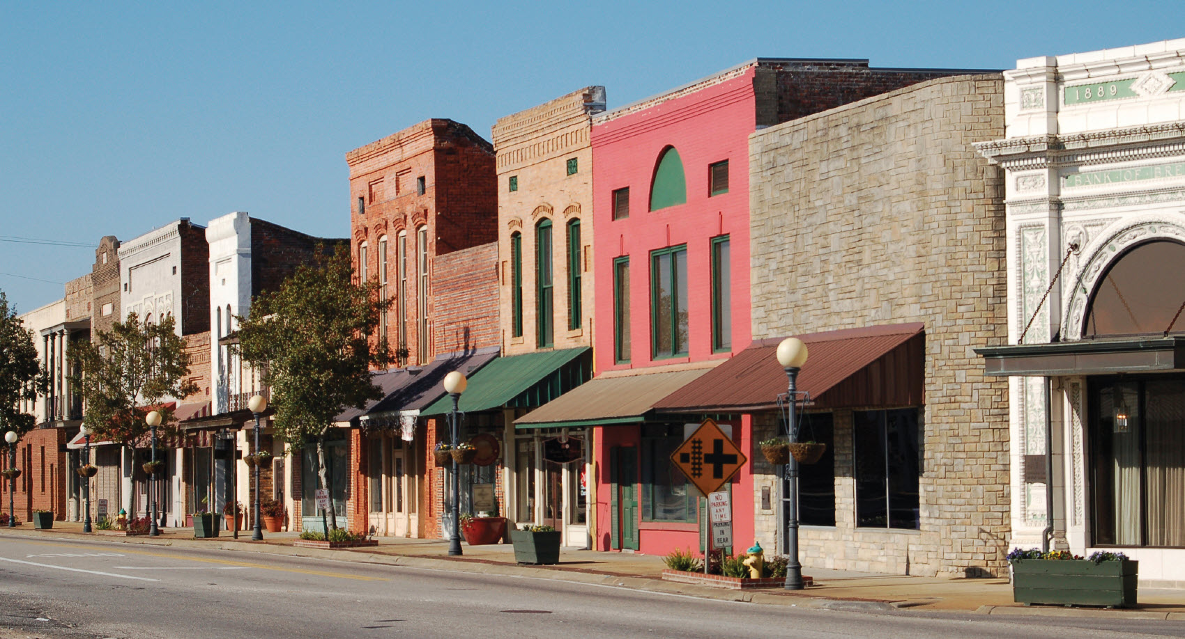 a small town main street