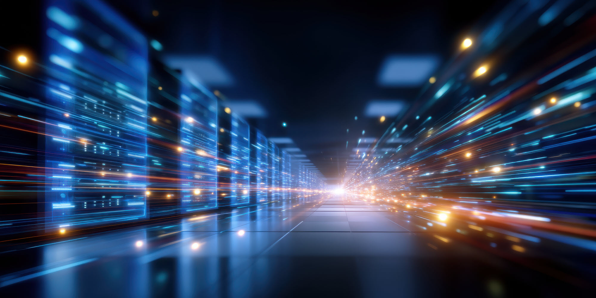 stylized image of a data center