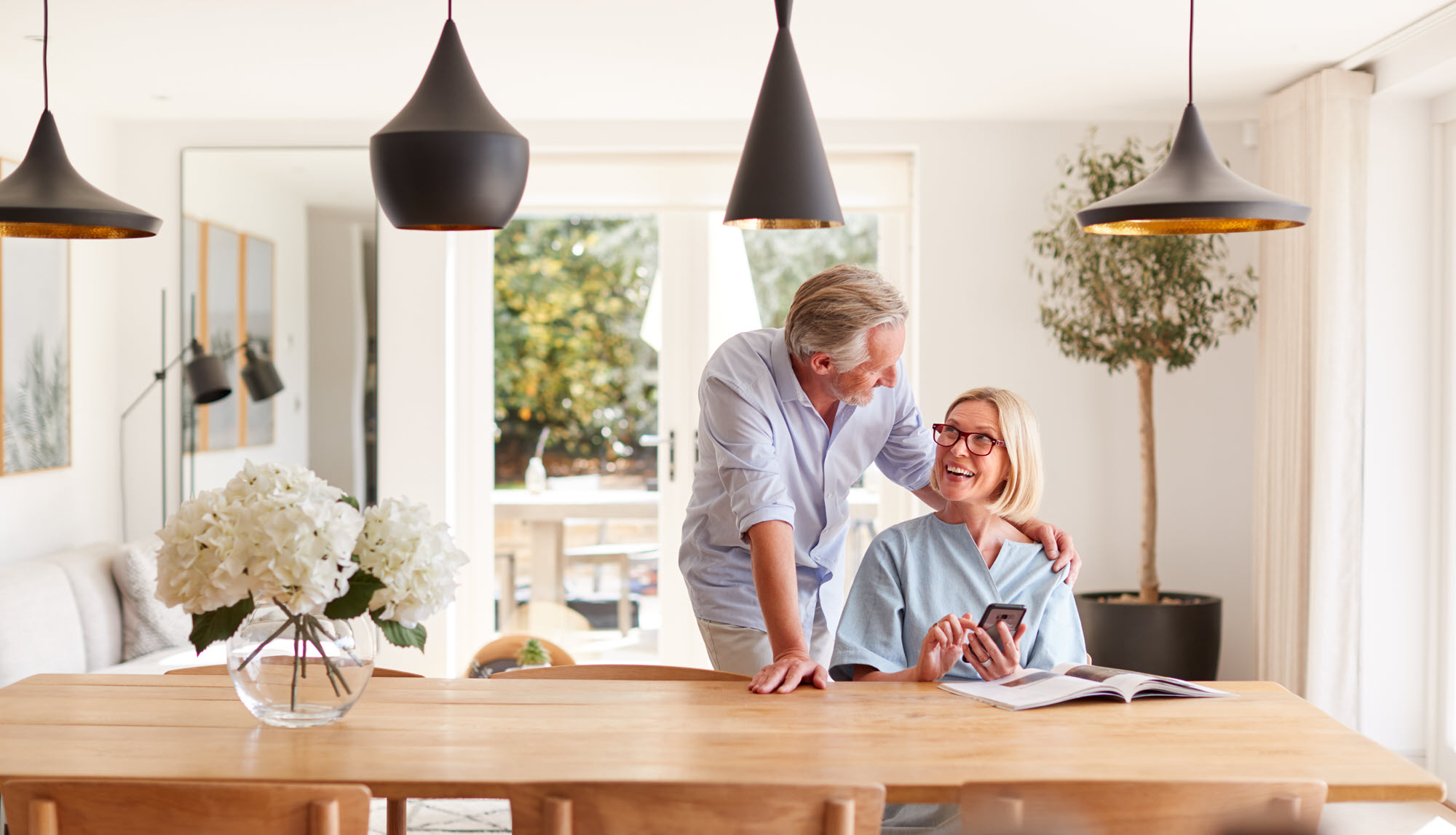 older couple in their kitchen