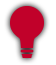 red light bulb icon